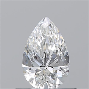 Foto Diamante Natural 0.55 quilates, De pera , Color G, claridad VVS2 y certificado GIA de