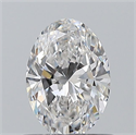 Natural Diamond 0.60 Carats, Oval with  Cut, E Color, VVS1 Clarity and Certified by GIA