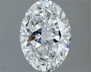 Picture of Natural Diamond 1.00 Carats, Oval with  Cut, F Color, SI2 Clarity and Certified by GIA