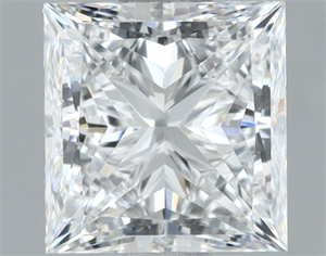 Picture of Natural Diamond 1.31 Carats, Princess with  Cut, E Color, VVS2 Clarity and Certified by GIA
