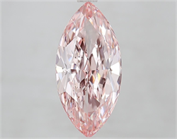 Picture of Lab Grown Diamond 3.51 Carats, Marquise with  Cut, Fancy Vivid Pink Color, VVS2 Clarity and Certified by IGI