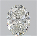 Natural Diamond 1.00 Carats, Oval with  Cut, H Color, SI2 Clarity and Certified by GIA