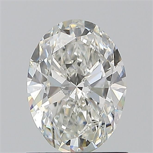 Picture of Natural Diamond 1.00 Carats, Oval with  Cut, H Color, SI2 Clarity and Certified by GIA