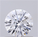 Lab Grown Diamond 0.73 Carats, Round with Ideal Cut, D Color, VS1 Clarity and Certified by IGI