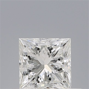 Picture of Natural Diamond 0.53 Carats, Princess with  Cut, G Color, VVS2 Clarity and Certified by IGI
