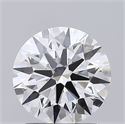 Lab Grown Diamond 1.59 Carats, Round with Ideal Cut, D Color, VS1 Clarity and Certified by IGI
