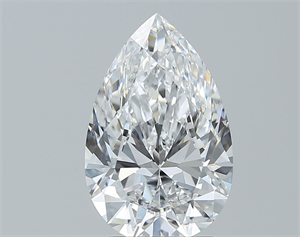Picture of Natural Diamond 2.70 Carats, Pear with  Cut, D Color, IF Clarity and Certified by GIA