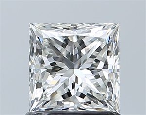 Picture of Natural Diamond 1.02 Carats, Princess with  Cut, H Color, VS1 Clarity and Certified by GIA