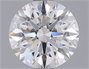 Lab Grown Diamond 1.33 Carats, Round with Ideal Cut, D Color, VS1 Clarity and Certified by IGI