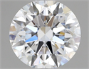 Lab Grown Diamond 1.08 Carats, Round with Ideal Cut, D Color, VVS1 Clarity and Certified by IGI