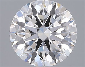 Picture of Lab Grown Diamond 3.02 Carats, Round with Ideal Cut, E Color, VVS2 Clarity and Certified by IGI