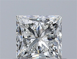 Picture of Natural Diamond 0.50 Carats, Princess with  Cut, I Color, VVS1 Clarity and Certified by GIA
