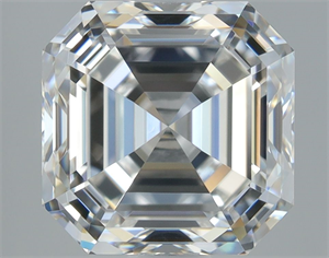 Picture of Natural Diamond 1.21 Carats, Asscher with  Cut, H Color, IF Clarity and Certified by GIA