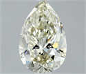 Natural Diamond 0.80 Carats, Pear with  Cut, L Color, VVS2 Clarity and Certified by GIA