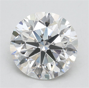 Picture of Lab Grown Diamond 2.57 Carats, Round with Excellent Cut, F Color, VS1 Clarity and Certified by IGI