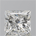 Natural Diamond 0.92 Carats, Princess with  Cut, H Color, VS1 Clarity and Certified by GIA
