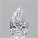 Diamante Natural 0.80 quilates, De pera , Color D, claridad IF y certificado GIA
