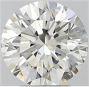Natural Diamond 2.81 Carats, Round with Excellent Cut, J Color, VS2 Clarity and Certified by GIA
