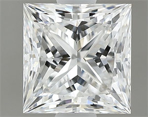 Foto Diamante Natural 0.91 quilates, Princesa , Color E, claridad VVS2 y certificado GIA de