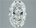 Natural Diamond 4.02 Carats, Oval with  Cut, H Color, VVS1 Clarity and Certified by GIA