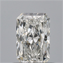 Natural Diamond 0.54 Carats, Radiant with  Cut, G Color, IF Clarity and Certified by GIA