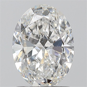 Foto Diamante Natural 1.20 quilates, Ovalado , Color F, claridad SI2 y certificado GIA de