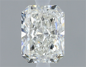 Picture of Natural Diamond 0.51 Carats, Radiant with  Cut, H Color, IF Clarity and Certified by GIA