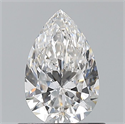 Natural Diamond 0.70 Carats, Pear with  Cut, F Color, VS2 Clarity and Certified by GIA