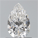 Diamante Natural 0.70 quilates, De pera , Color F, claridad VS2 y certificado GIA