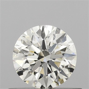 Picture of Natural Diamond 0.51 Carats, Round with Excellent Cut, K Color, SI2 Clarity and Certified by GIA