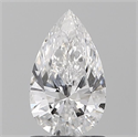 Natural Diamond 1.01 Carats, Pear with  Cut, D Color, I1 Clarity and Certified by GIA