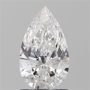 Picture of Natural Diamond 1.01 Carats, Pear with  Cut, D Color, I1 Clarity and Certified by GIA