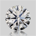 Natural Diamond 0.70 Carats, Round with Very Good Cut, D Color, VVS1 Clarity and Certified by GIA