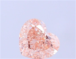 Picture of Lab Grown Diamond 1.54 Carats, Heart with  Cut, Fancy Brown Color, VS2 Clarity and Certified by IGI