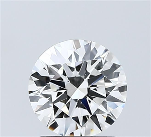 Picture of Lab Grown Diamond 1.52 Carats, Round with Ideal Cut, F Color, VVS2 Clarity and Certified by IGI