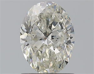 Foto Diamante Natural 0.90 quilates, Ovalado , Color I, claridad SI2 y certificado GIA de