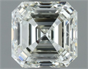 Natural Diamond 1.02 Carats, Asscher with  Cut, J Color, VS2 Clarity and Certified by IGI