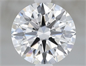 Lab Grown Diamond 1.59 Carats, Round with Excellent Cut, D Color, VVS1 Clarity and Certified by GIA