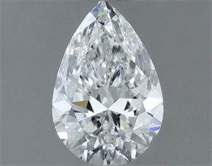 Picture of Natural Diamond 0.50 Carats, Pear with  Cut, E Color, SI1 Clarity and Certified by GIA