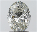Natural Diamond 1.23 Carats, Oval with  Cut, H Color, SI2 Clarity and Certified by IGI