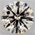 Natural Diamond 0.70 Carats, Round with Excellent Cut, K Color, VVS2 Clarity and Certified by GIA