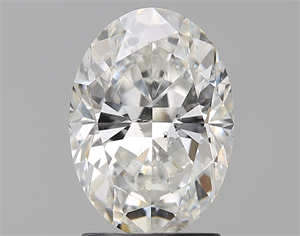 Foto Diamante Natural 2.01 quilates, Ovalado , Color G, claridad SI2 y certificado GIA de