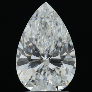 Picture of Natural Diamond 2.02 Carats, Pear with  Cut, D Color, VS2 Clarity and Certified by GIA