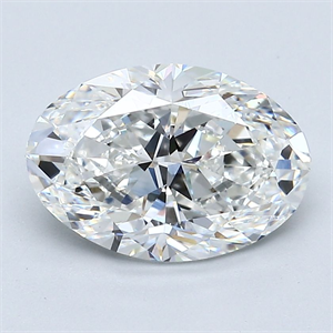 Foto Diamante Natural 2.51 quilates, Ovalado , Color F, claridad VS1 y certificado GIA de