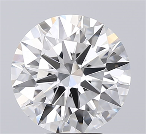 Picture of Lab Grown Diamond 5.06 Carats, Round with Ideal Cut, E Color, VVS2 Clarity and Certified by IGI