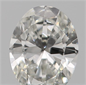 Natural Diamond 0.20 Carats, Oval with  Cut, I Color, VVS2 Clarity and Certified by GIA