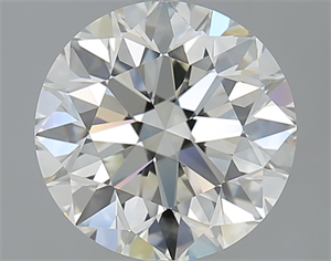 Picture of Natural Diamond 2.50 Carats, Round with Excellent Cut, I Color, VVS1 Clarity and Certified by IGI