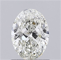 Natural Diamond 0.70 Carats, Oval with  Cut, I Color, VS2 Clarity and Certified by GIA