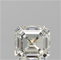 Natural Diamond 1.50 Carats, Asscher with  Cut, K Color, VS2 Clarity and Certified by GIA