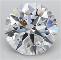 Lab Grown Diamond 2.06 Carats, Round with Ideal Cut, D Color, VVS2 Clarity and Certified by IGI